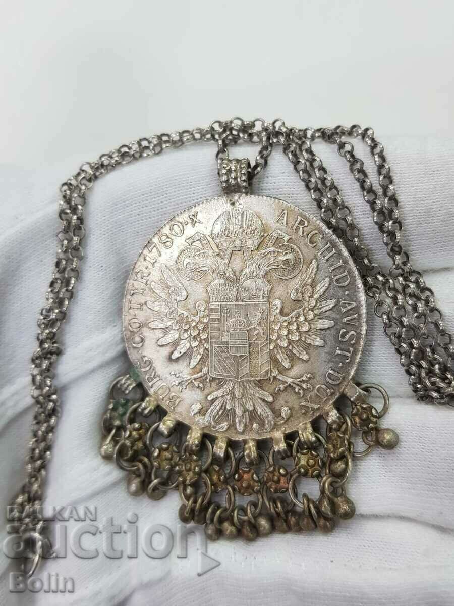 Μετάλλιο αργυρού αυστριακού νομίσματος 1780