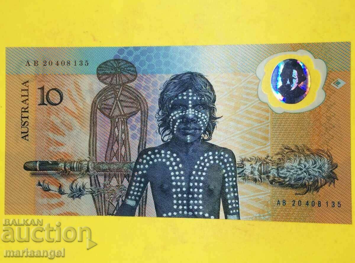 Австралия 10 долара 1988 Елизавета II банкнот UNC