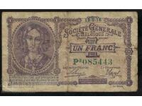 Belgium 1 Franc 1916 Pick 86b Ref 5443