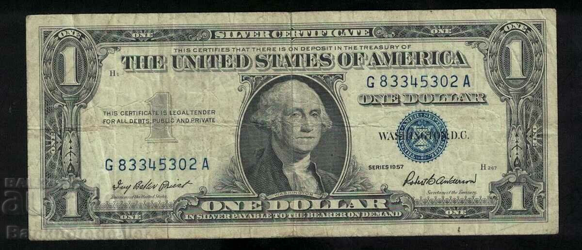SUA 1 dolar 1957 Pick Ref 5302