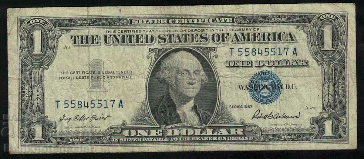 USA 1 Dollar 1957 Pick Ref 5517