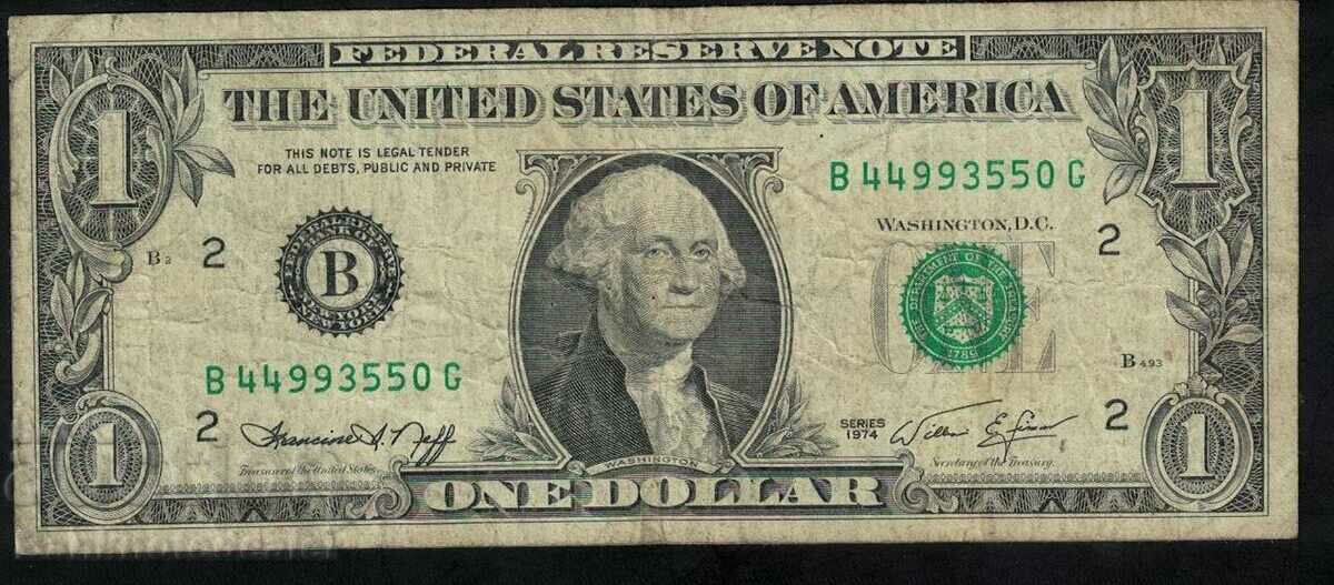 1 δολάριο ΗΠΑ 1974 Pick Ref 3550