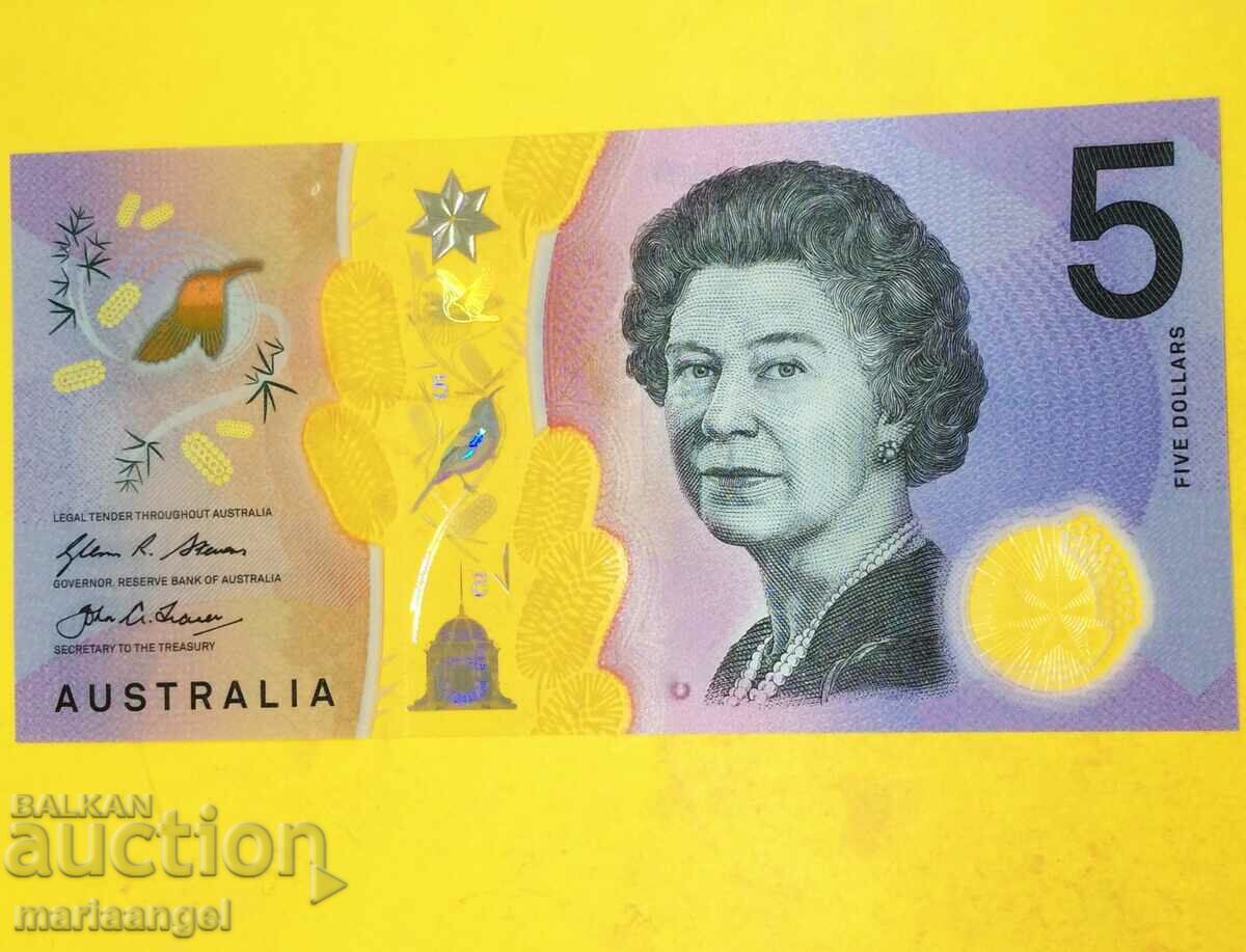 Australia $5 2016 Elizabeth II (1952-2022) UNC