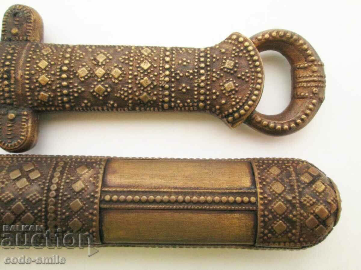 Auction Miniature museum copy of the sword of Khan Kubrat, handmade Auction Miniature museum copy of the sword of Khan Kubrat, handmade