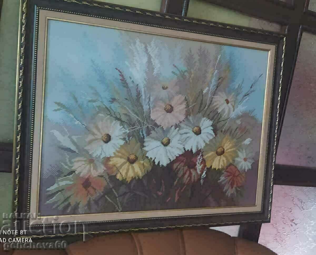 GOBELEN MARE DE CALITATE CU FLORI cu preț € 350.00 | 684.54 BGN