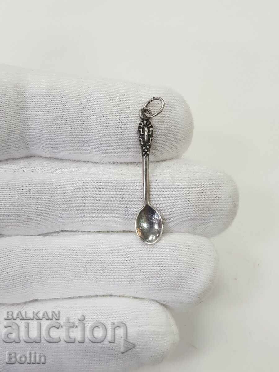 Cute silver spoon - locket - 925 BC - Europe with price 15.00 BGN | € 7.67 Cute silver spoon - locket - 925 BC - Europe with price 15.00 BGN | € 7.67