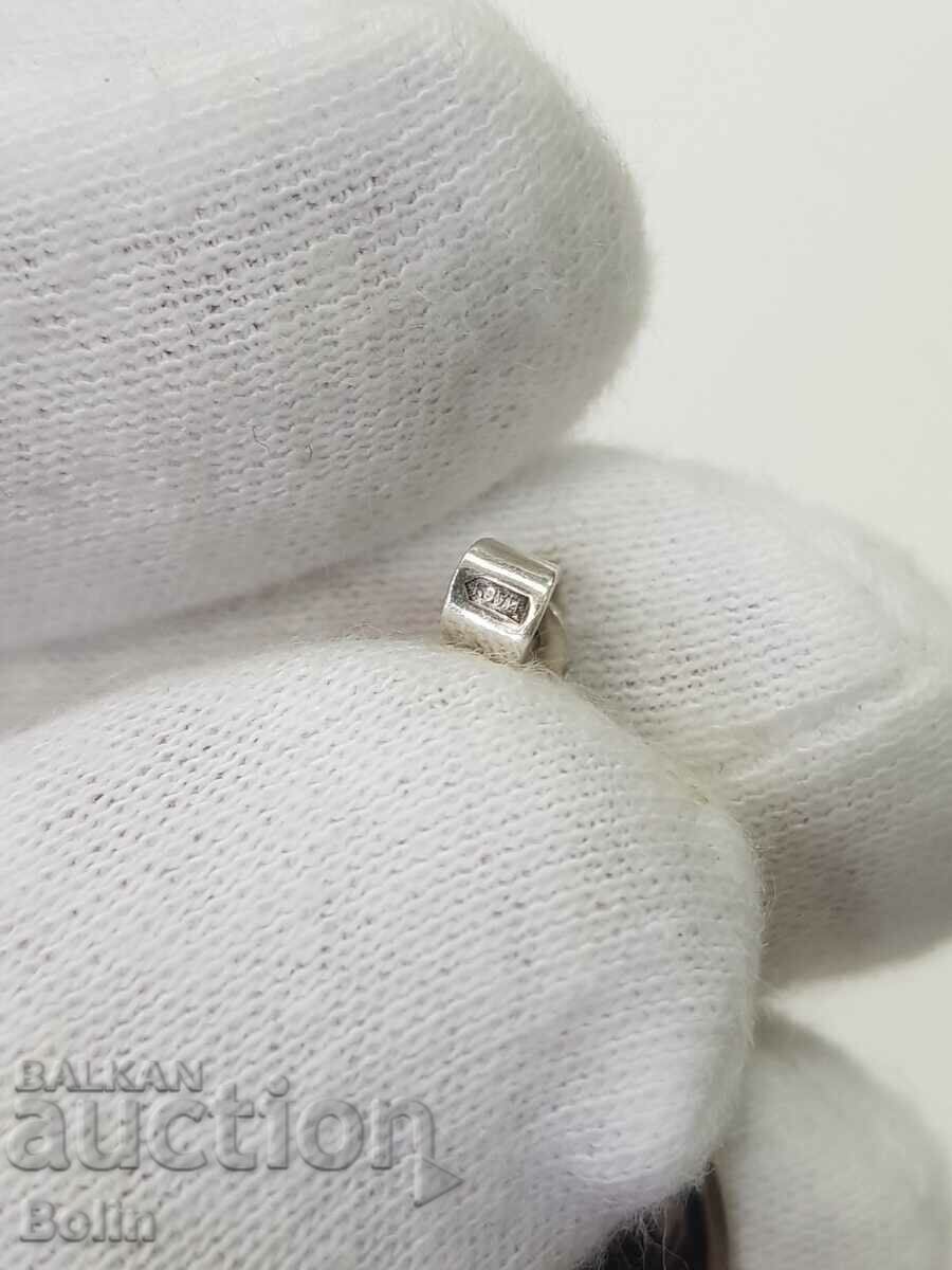 Beautiful silver Russian peacock medallion with nialo 925 BC. - 6 Beautiful silver Russian peacock medallion with nialo 925 BC. - 6