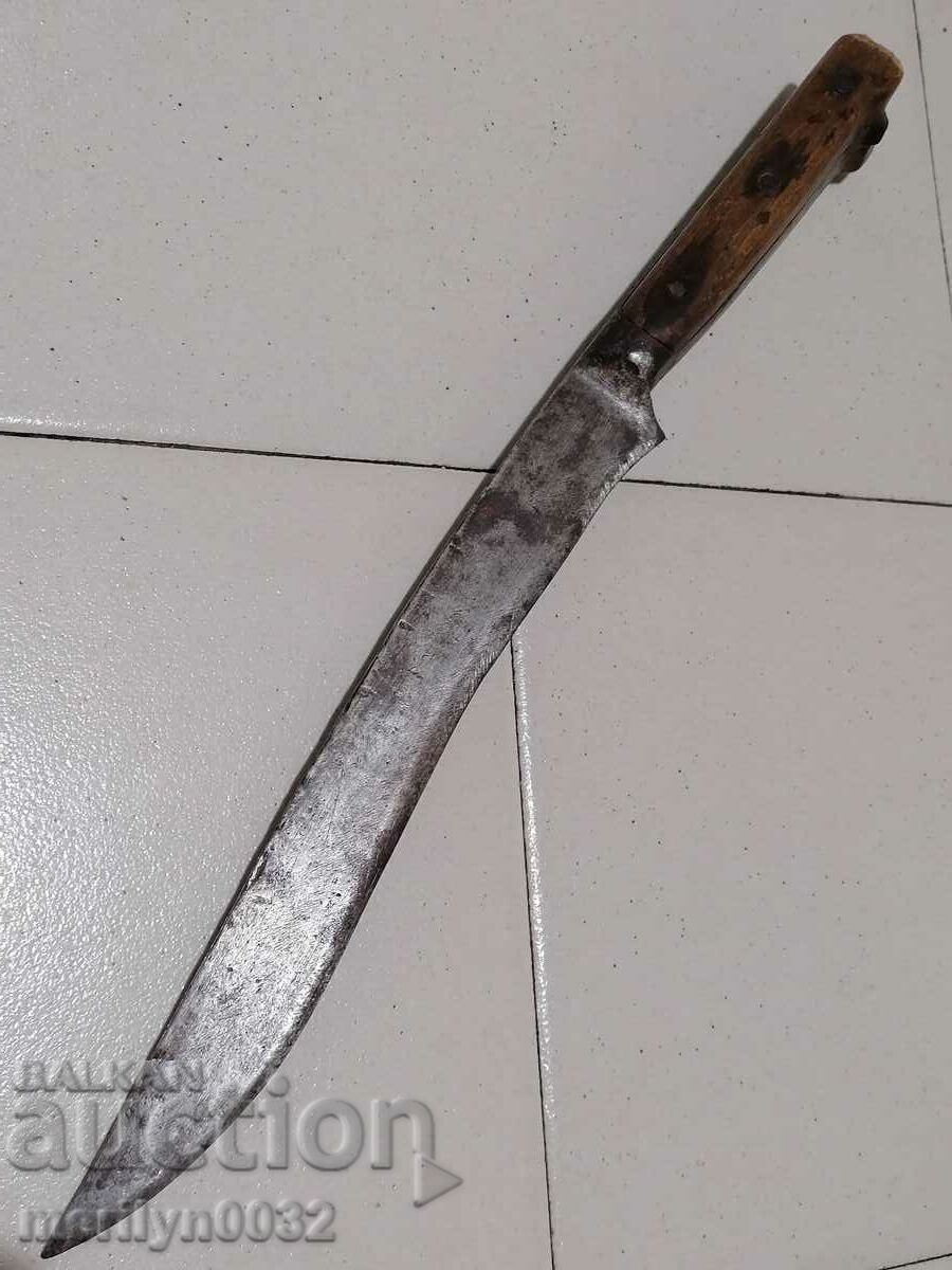 Old knife without kaniya and stamp karakulak blade with price 385.00 BGN | € 196.85 Old knife without kaniya and stamp karakulak blade with price 385.00 BGN | € 196.85