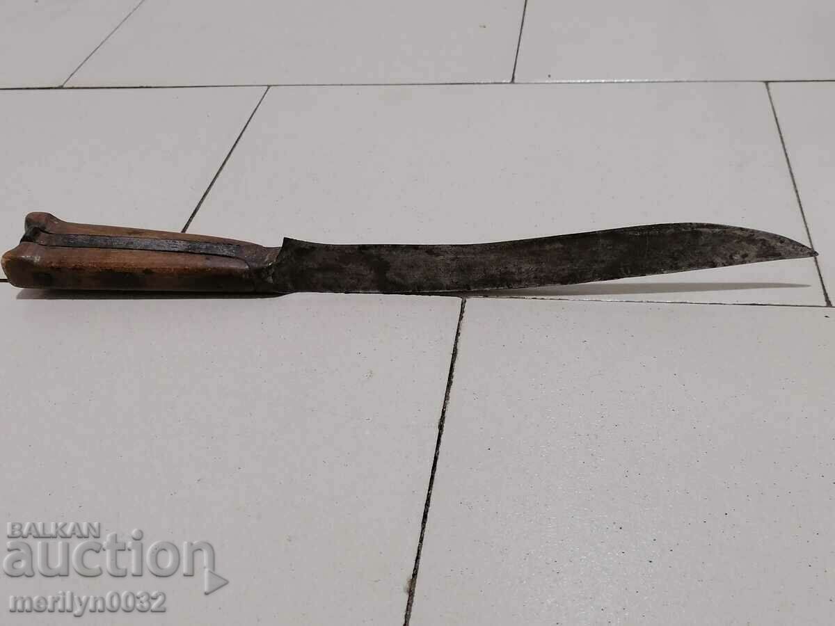 Auction Old knife without kaniya and stamp karakulak blade Auction Old knife without kaniya and stamp karakulak blade