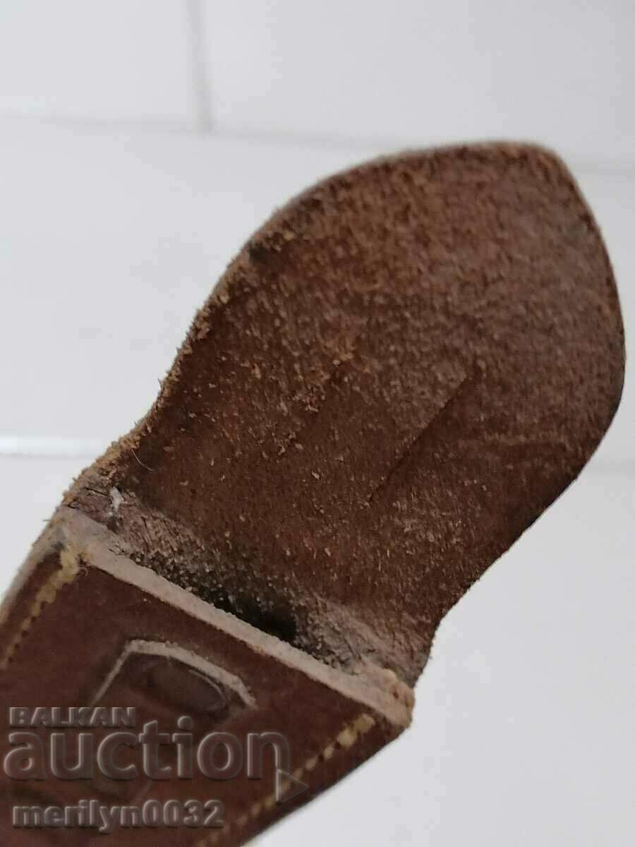 Auction Leather Kaniya Parachute Knife Dagger Blade Auction Leather Kaniya Parachute Knife Dagger Blade