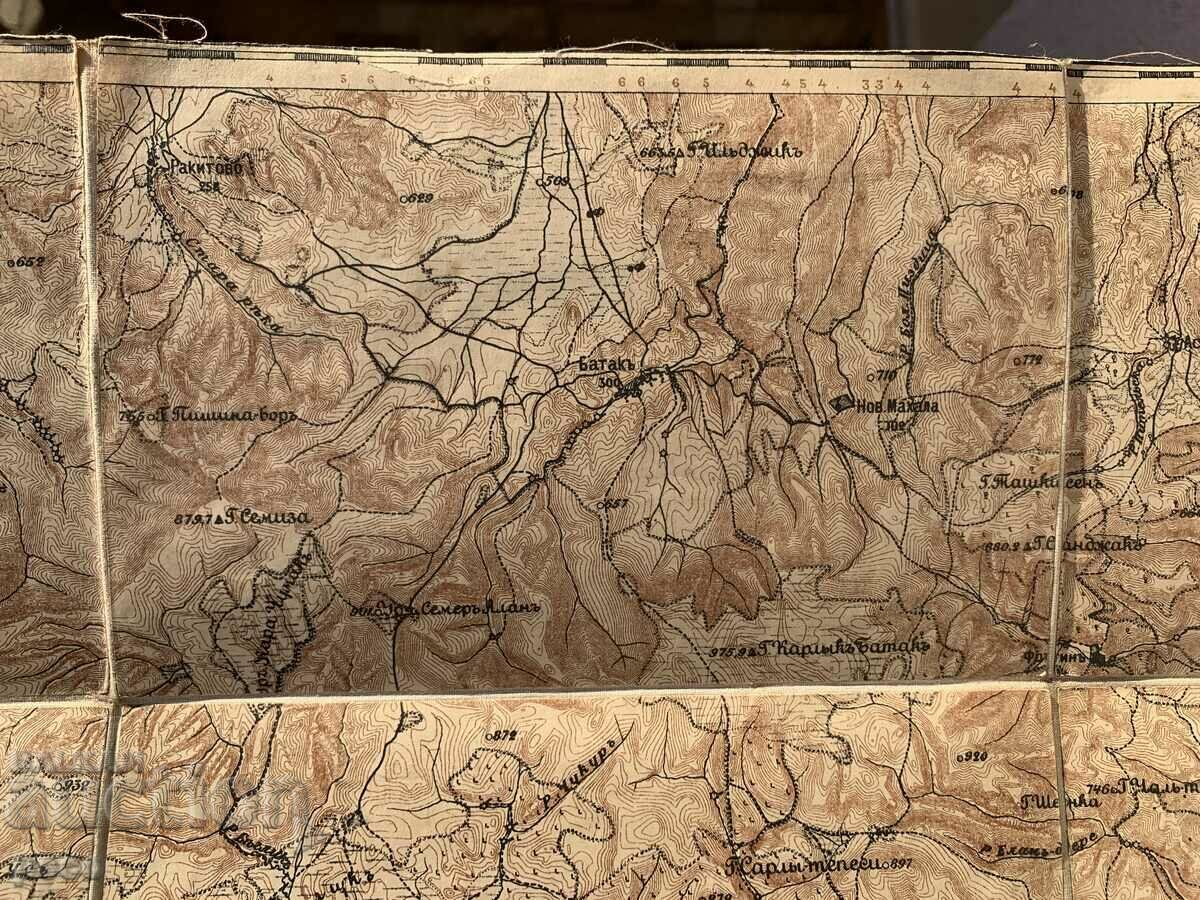 Old Russian map of Batak-Beden with price 50.00 BGN | € 25.56