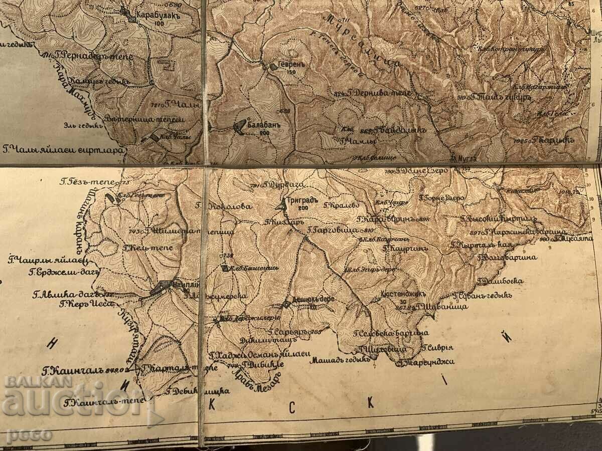 Licitație Veche hartă rusească a lui Batak-Beden