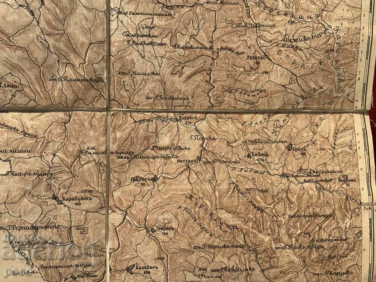 Delivery of Old Russian map of Batak-Beden