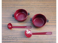 παλιά παιδικά μεταλλικά μοντέλα παιχνιδιών για μαγειρικά σκεύη