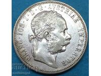 Австрия 1 флорин 1873 Франц Йозеф сребро - рядка и скъпа
