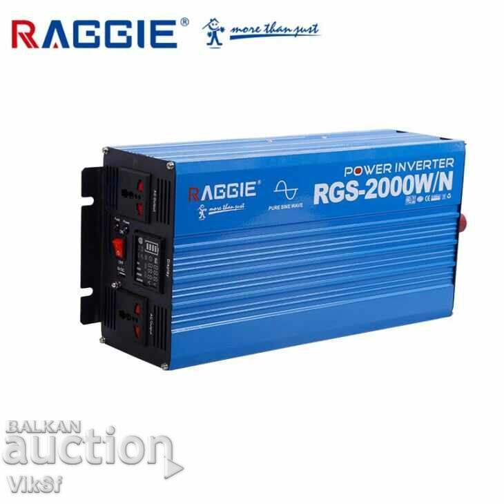 12V /2000 watts Raggie pure sine wave inverter with price 435.00 BGN | € 222.41