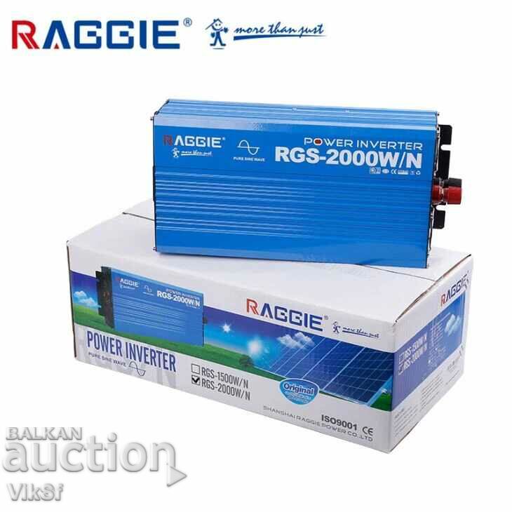 Auction  12V /2000 watts Raggie pure sine wave inverter