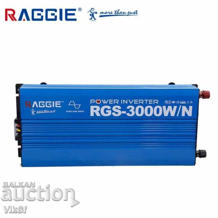 12V /3000 Watts Pure Sine Raggie Inverter or 24V/300
