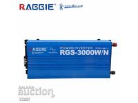 12V /3000 Watts Pure Sine Raggie Inverter or 24V/300