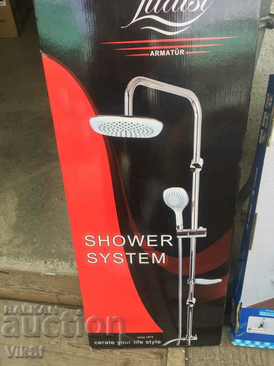 Shower system without mixer