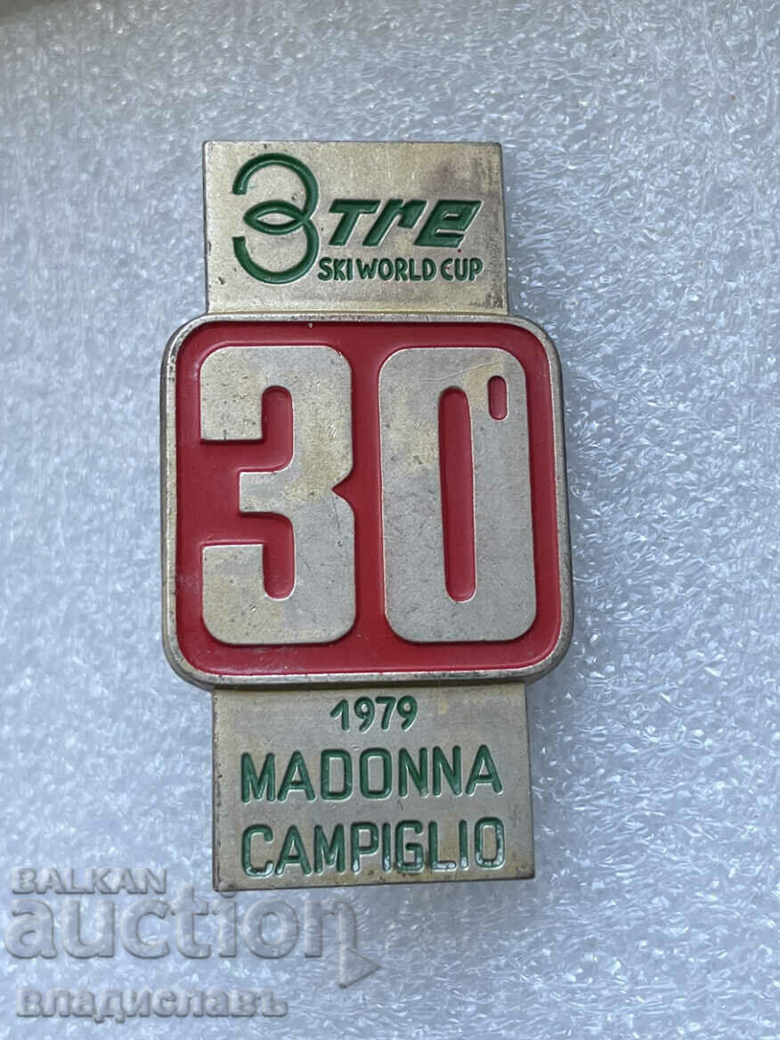 badge Madonna di Campiglio Italy Ski