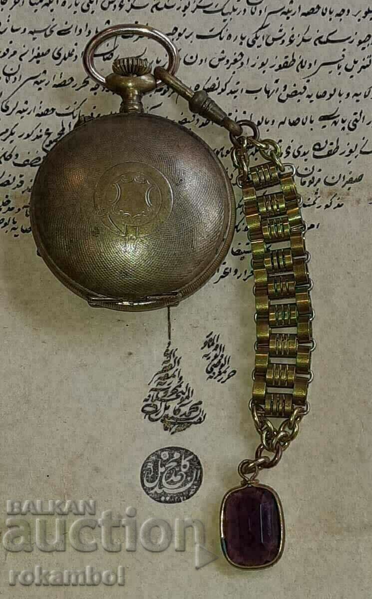 Vintage Ottoman Engraved Custec Pocket Watch - 5 Vintage Ottoman Engraved Custec Pocket Watch - 5
