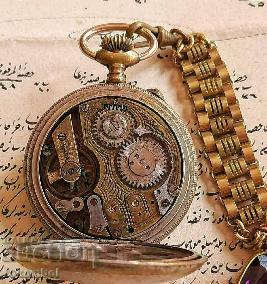 Vintage Ottoman Engraved Custec Pocket Watch - 6 Vintage Ottoman Engraved Custec Pocket Watch - 6