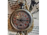 Vintage French Regulateur Goliath Custec Pocket Watch