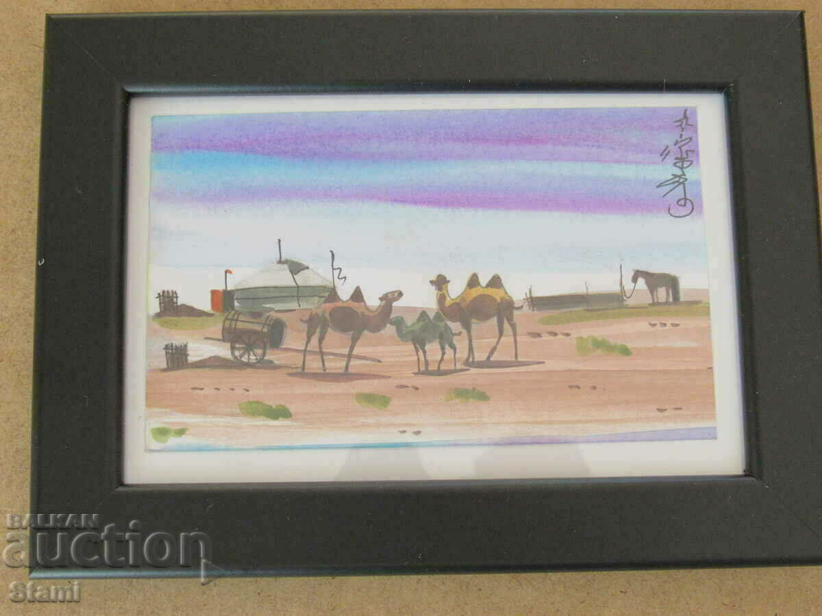 Auction  +Series of traditional painting paintings - Mongolia - 12-1