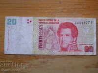 20 песо 2008 г  - Аржентина ( F )