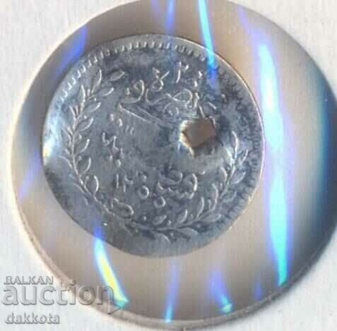 Ottoman Turkey 20 money 1255/19=1858 year