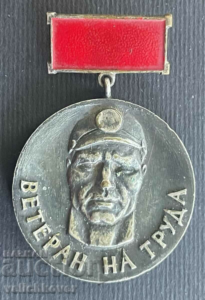 35652 Bulgaria medal Veteran Labor DMP Marbas Dimitrovgrad