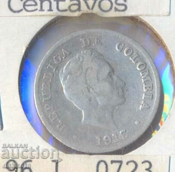 Colombia 10 centavos year 1913, gr. 2.5 silver, sample 900 with price 20.00 BGN | € 10.23 Colombia 10 centavos year 1913, gr. 2.5 silver, sample 900 with price 20.00 BGN | € 10.23