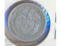 Columbia 10 centavos anul 1913, gr. 2,5 argint, proba 900