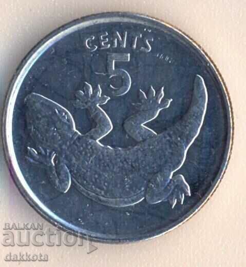 Κιριμπάτι 5 cents 1979, ακυκλοφόρητο
