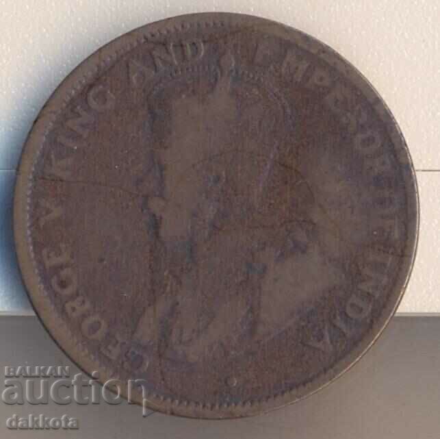 British Honduras = Belize 1 cent 1918, circulation 40 thousand with price 25.00 BGN | € 12.78