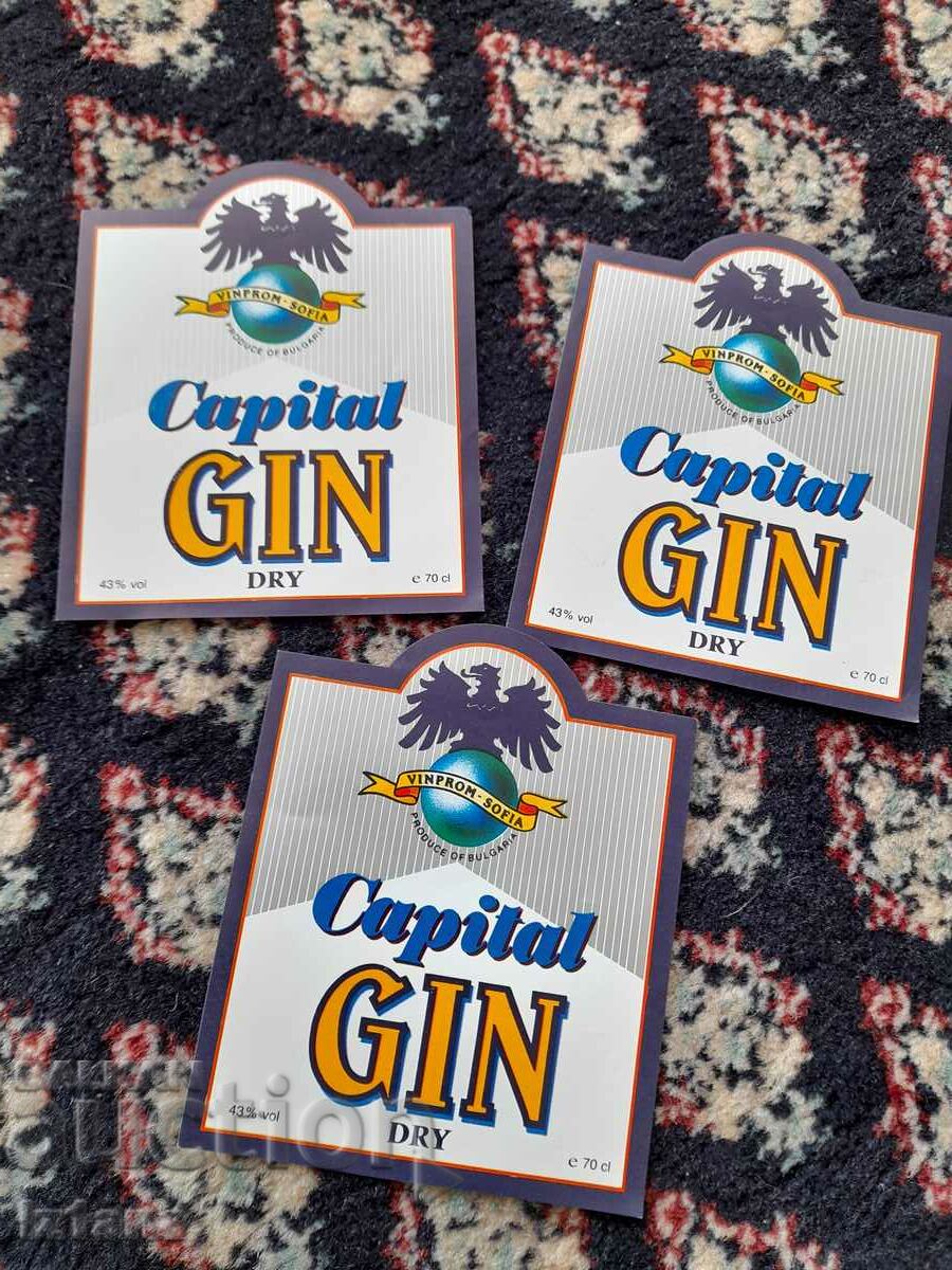 Old label, Gin labels