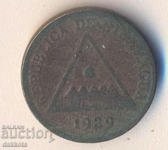 Nicaragua 1 centavo 1929, circulation 500 thousand with price 10.00 BGN | € 5.11