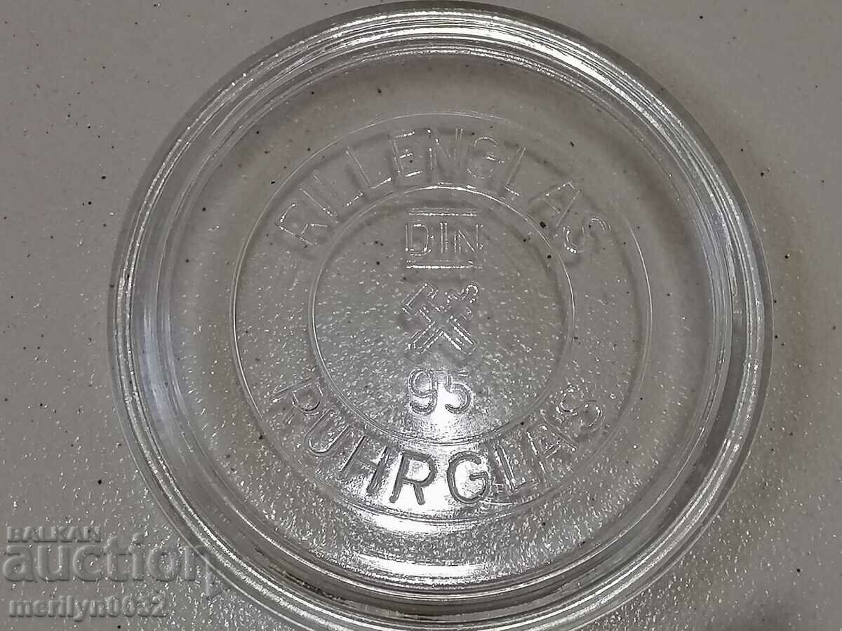 Old German glass jar, 1930s with price 39.50 BGN | € 20.20 Old German glass jar, 1930s with price 39.50 BGN | € 20.20
