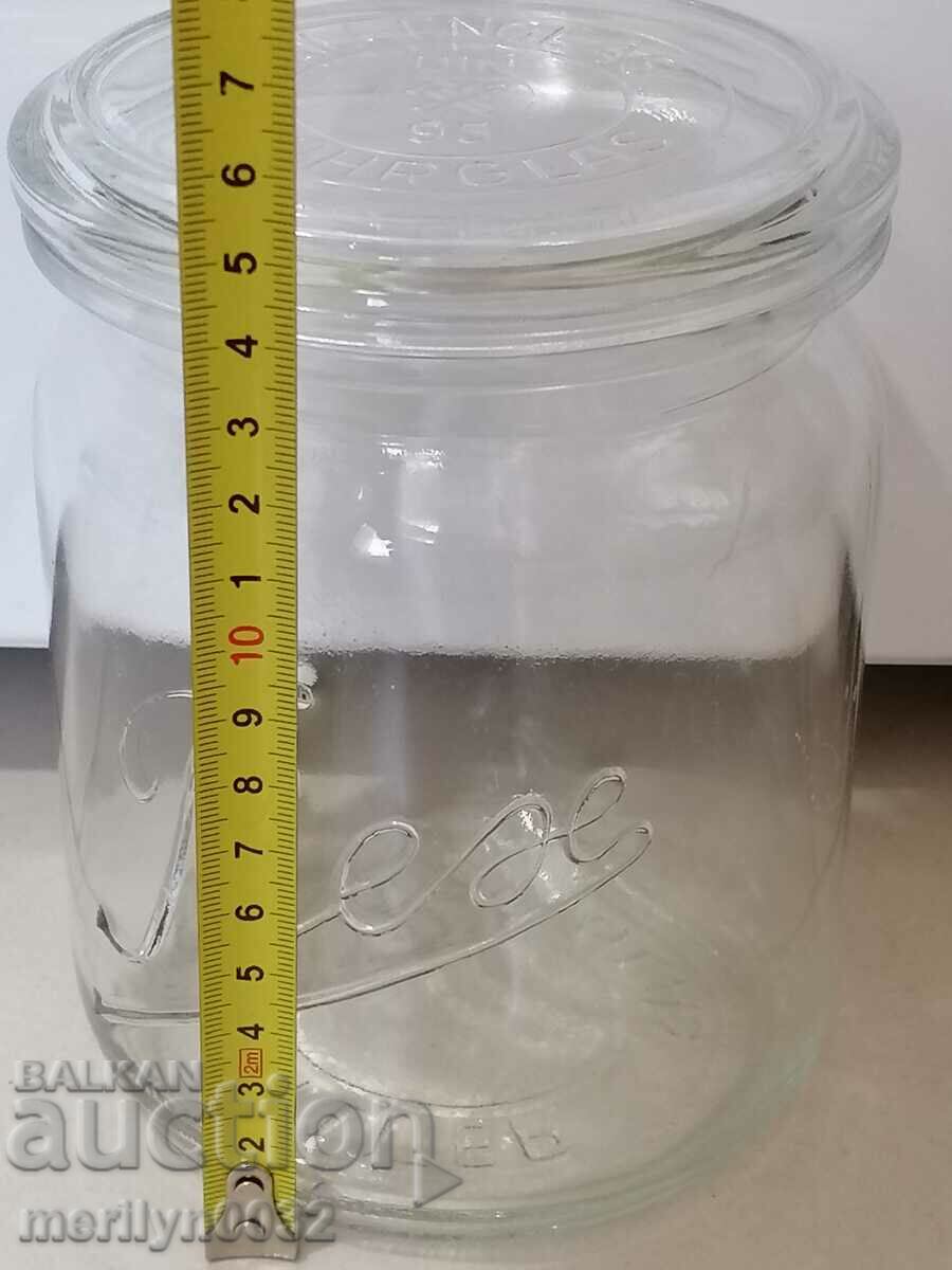 Old German glass jar, 1930s - 5 Old German glass jar, 1930s - 5