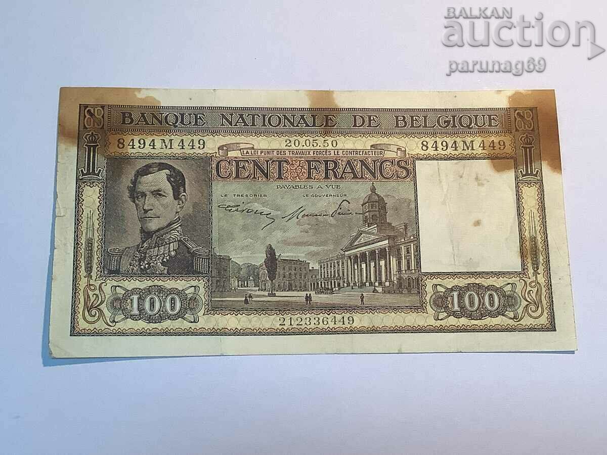 Belgia 100 franci 1950 (A)