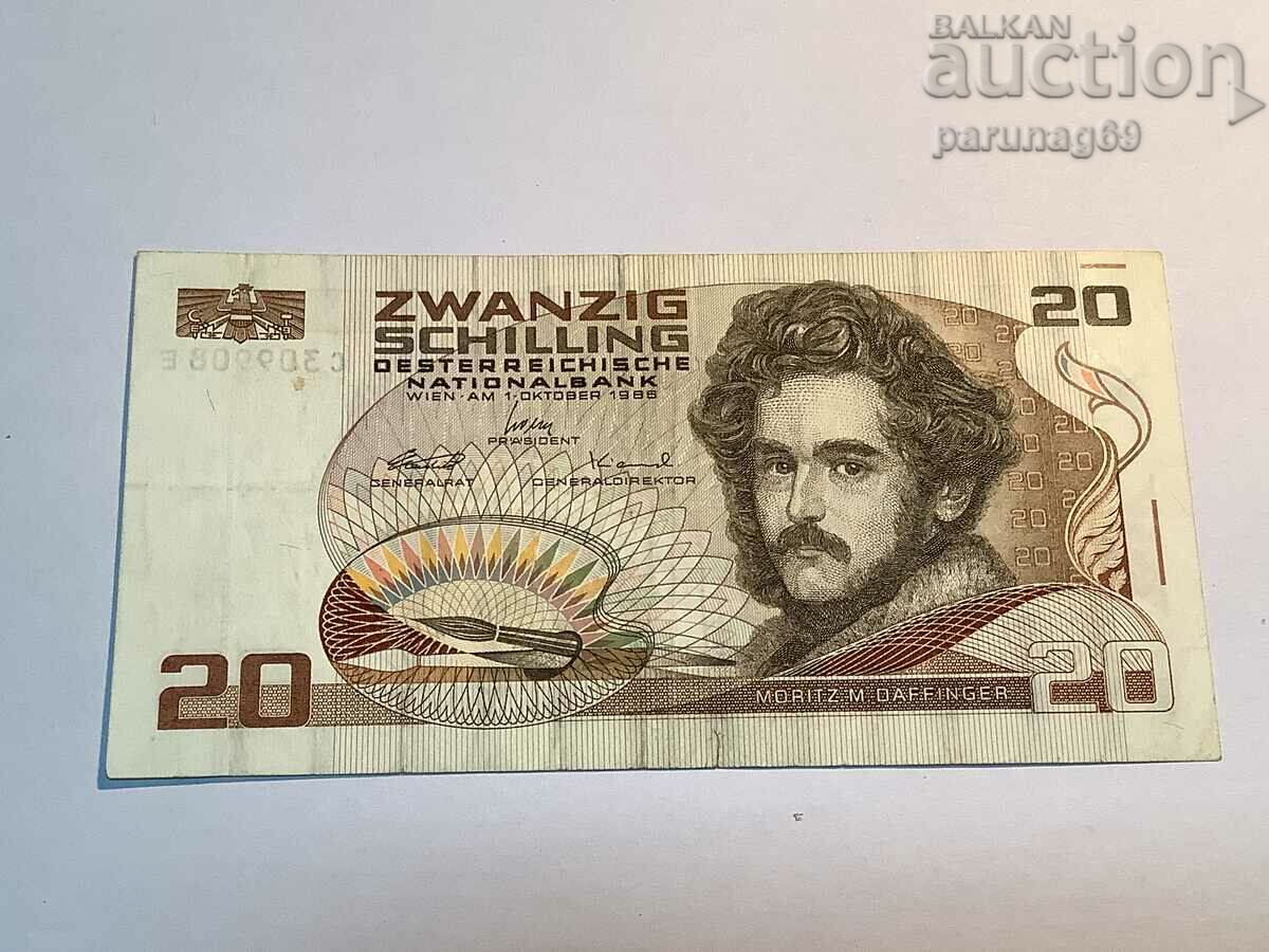 Австрия 20 шилинга 1986 година (А)