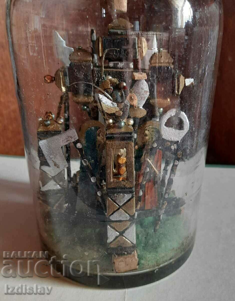 A cup of patience, on a religious theme.