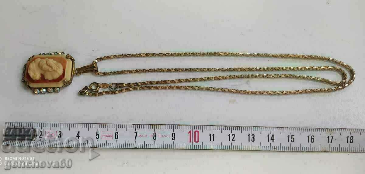 Antique necklace with original cameo/markings with price 100.00 BGN | € 51.13 Antique necklace with original cameo/markings with price 100.00 BGN | € 51.13