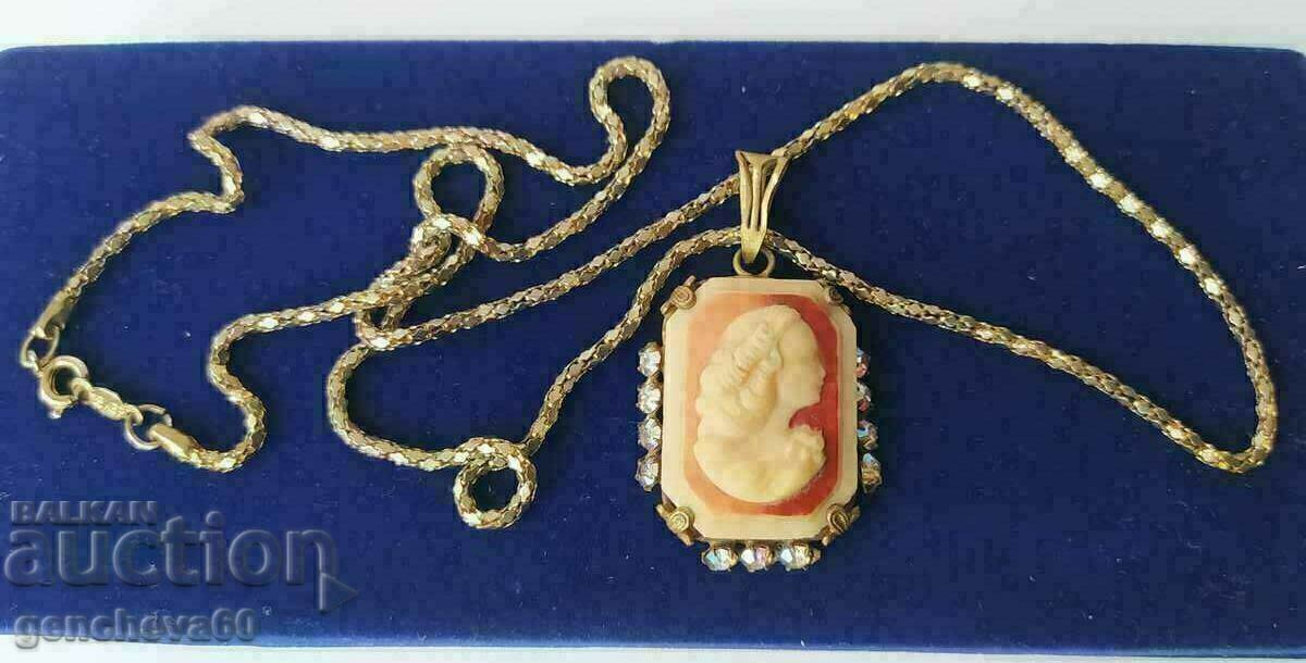 Antique necklace with original cameo/markings - 7 Antique necklace with original cameo/markings - 7