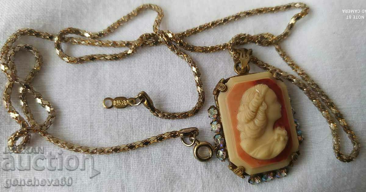 Antique necklace with original cameo