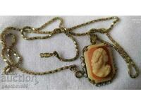 Antique necklace with original cameo/markings