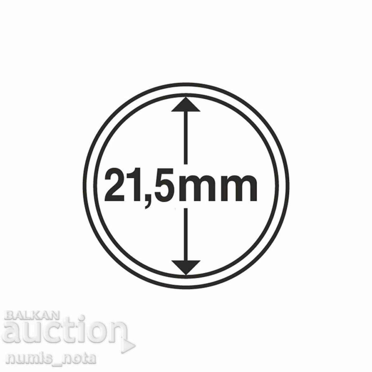 Licitație Capsule pentru monede Leuchtturm Grips - 21,5 mm.
