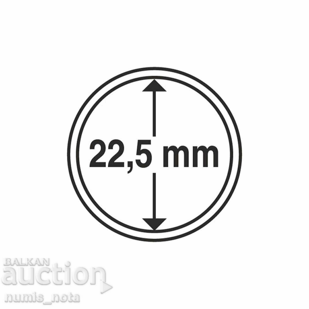 Auction Coin Capsules Leuchtturm Grips - 22.5mm. Auction Coin Capsules Leuchtturm Grips - 22.5mm.
