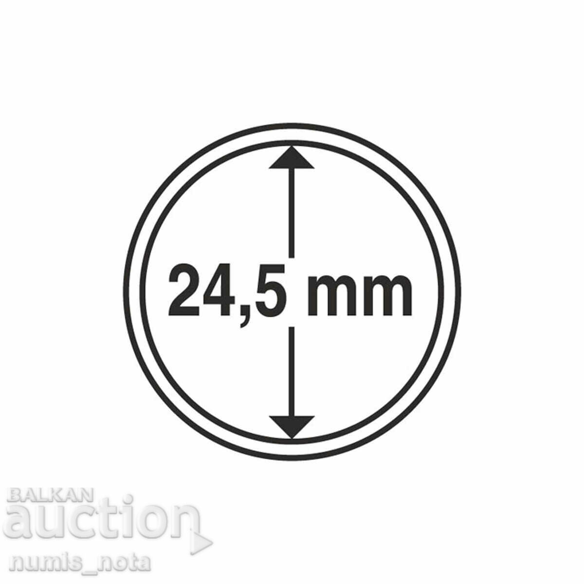 Auction Leuchtturm Grips Coin Capsules - 24.5mm. Auction Leuchtturm Grips Coin Capsules - 24.5mm.